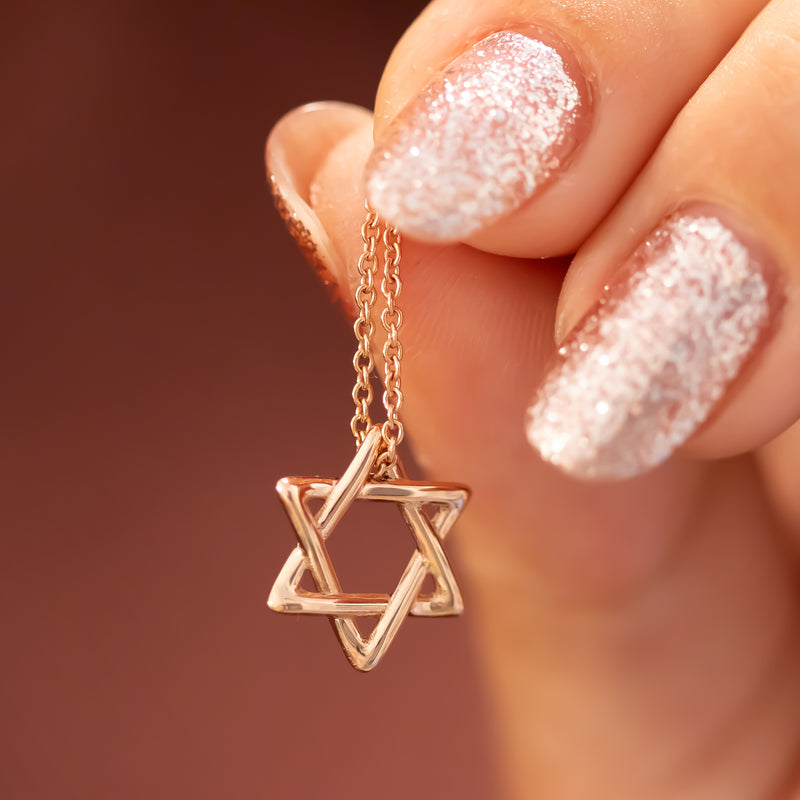 Rounded Star of David Necklace