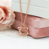 Rounded Star of David Pendant Necklace | Magen David Jewelry