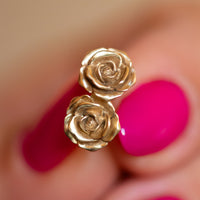 Rose Flower Stud Earrings