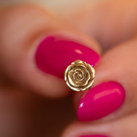 Rose Flower Stud Earrings