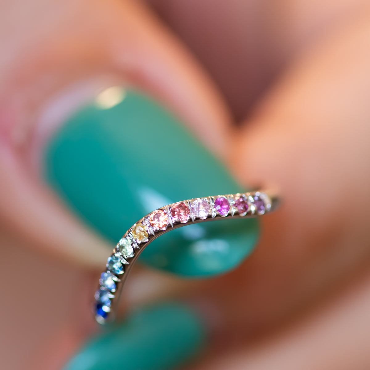 Spectrum | Rainbow Sapphire Ring