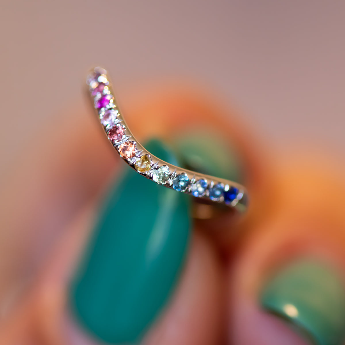 Spectrum | Rainbow Sapphire Ring