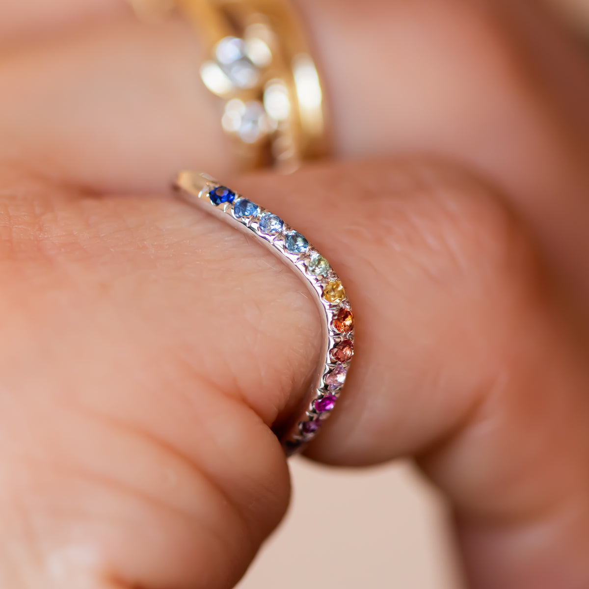 Spectrum | Rainbow Sapphire Ring