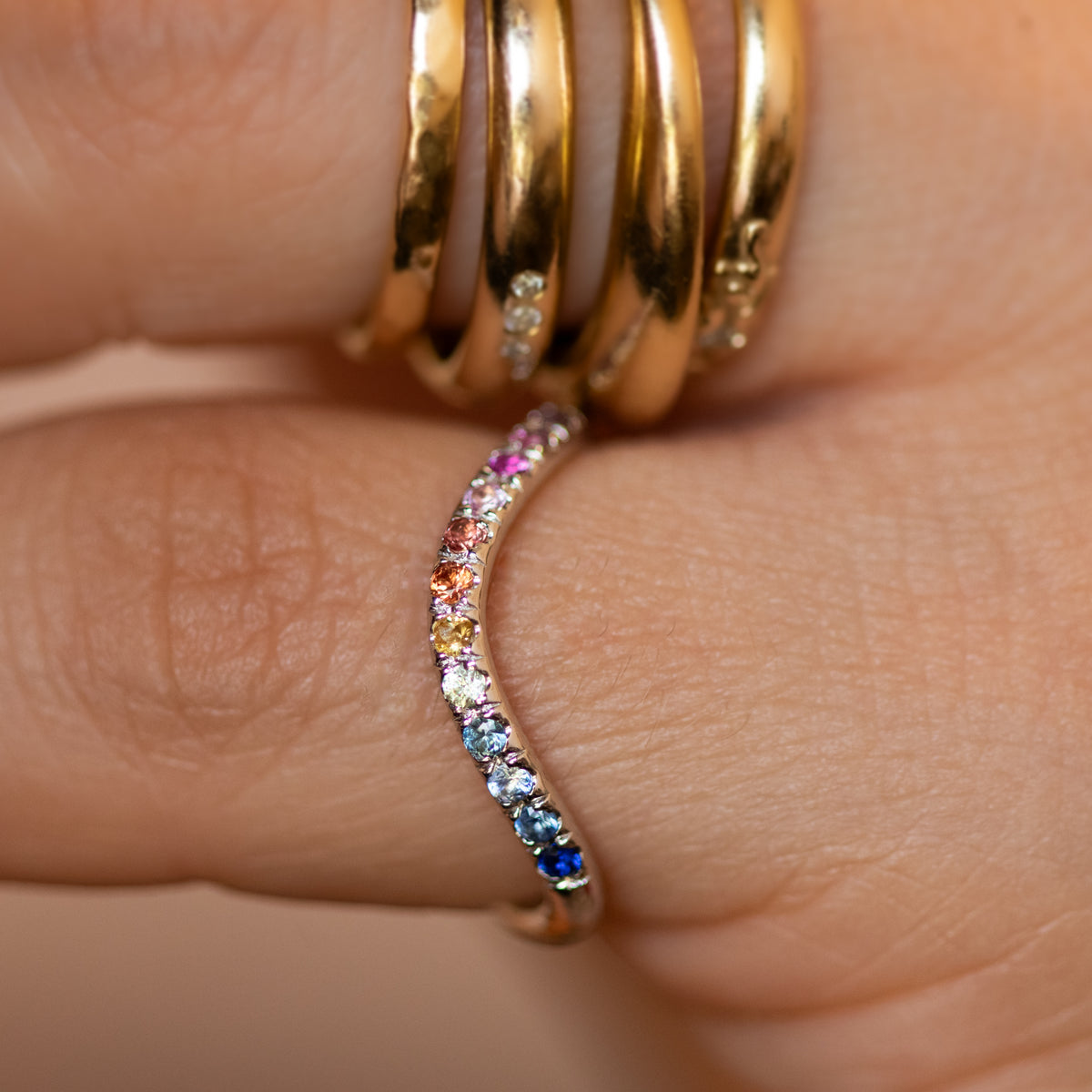Spectrum | Rainbow Sapphire Ring