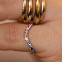 Spectrum | Rainbow Sapphire Ring