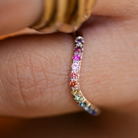 Spectrum | Rainbow Sapphire Ring