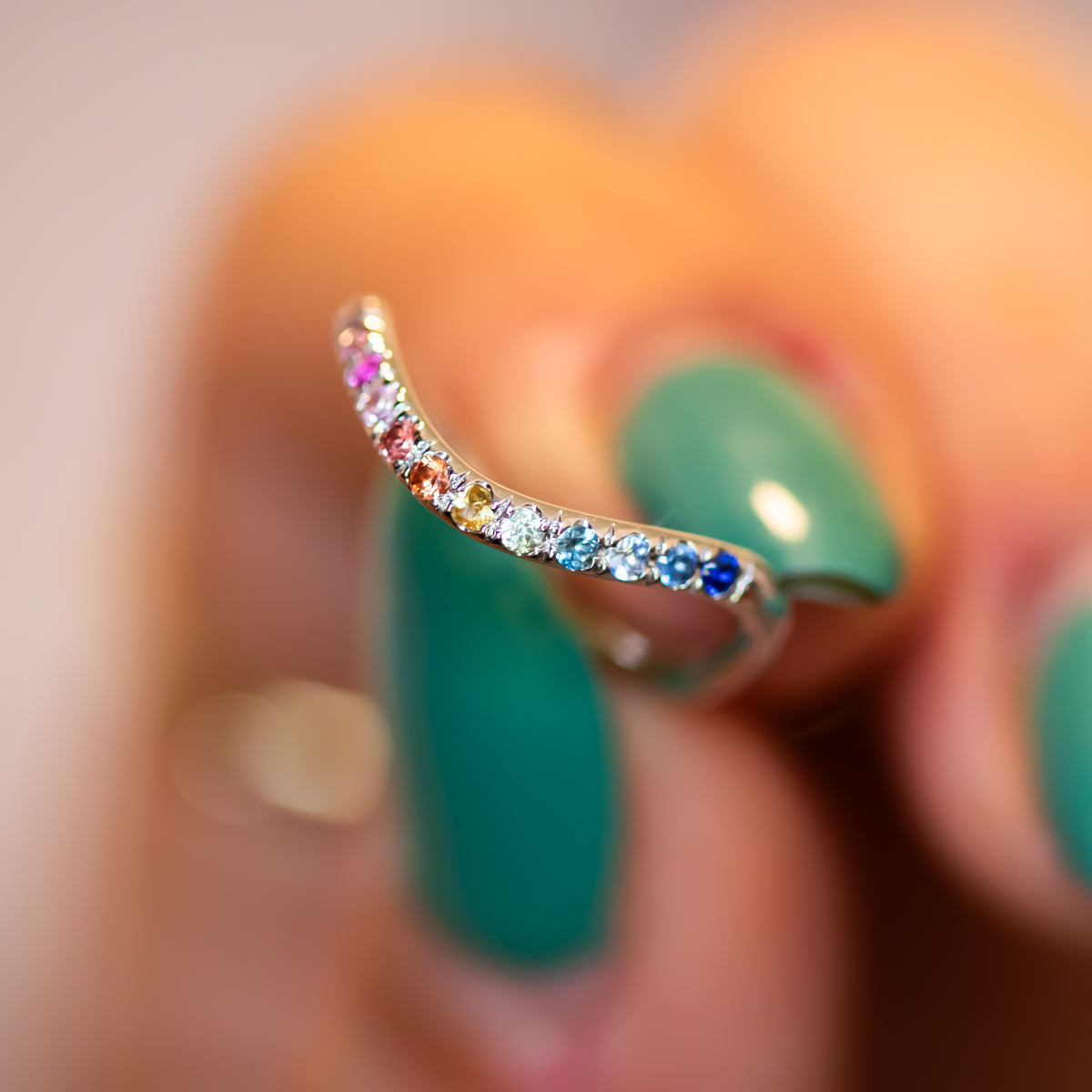 Spectrum | Rainbow Sapphire Ring