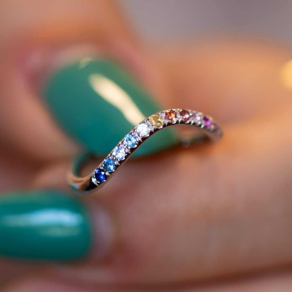 Spectrum | Rainbow Sapphire Ring