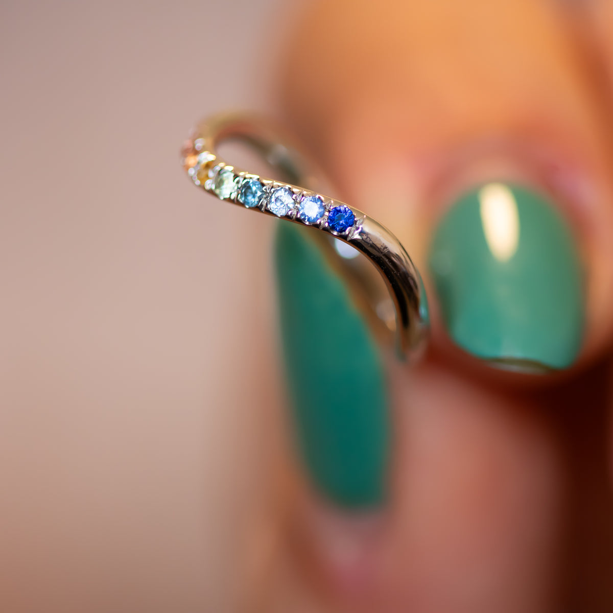 Spectrum | Rainbow Sapphire Ring