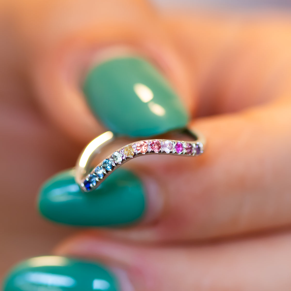Spectrum | Rainbow Sapphire Ring