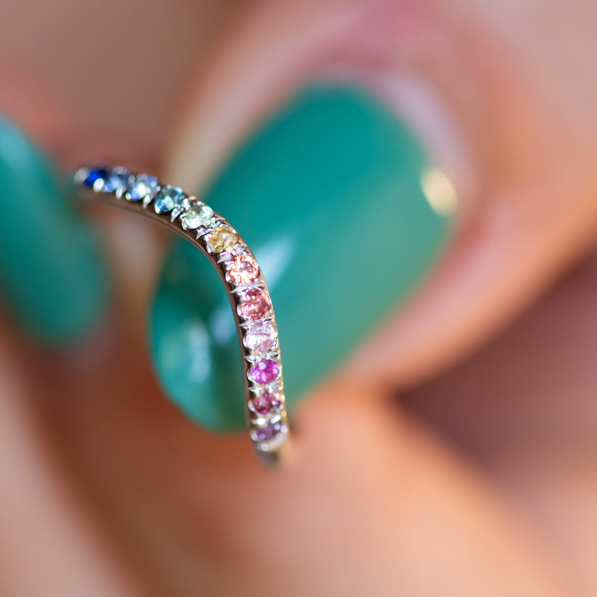 Spectrum | Rainbow Sapphire Ring