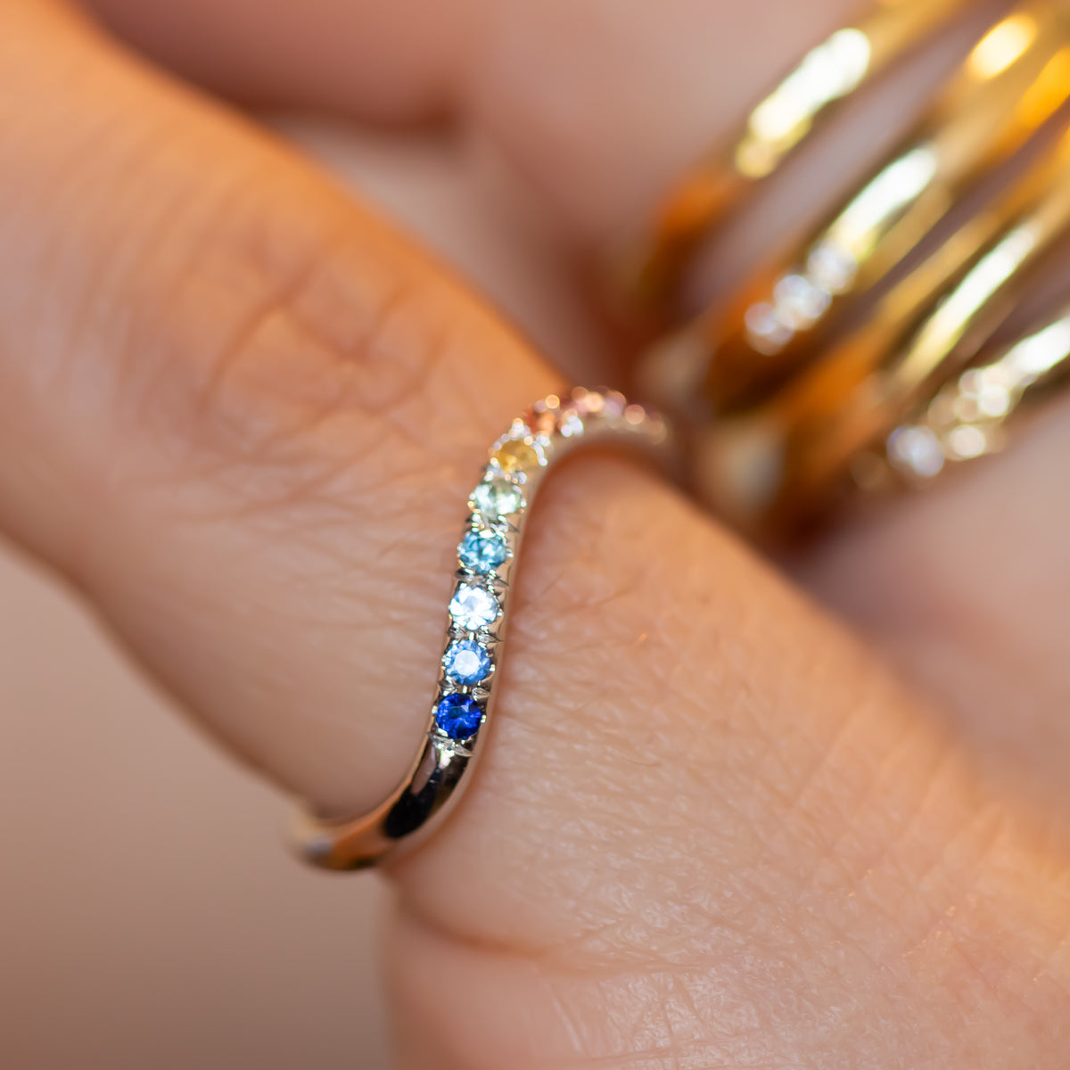 Spectrum | Rainbow Sapphire Ring