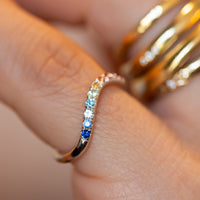 Spectrum | Rainbow Sapphire Ring