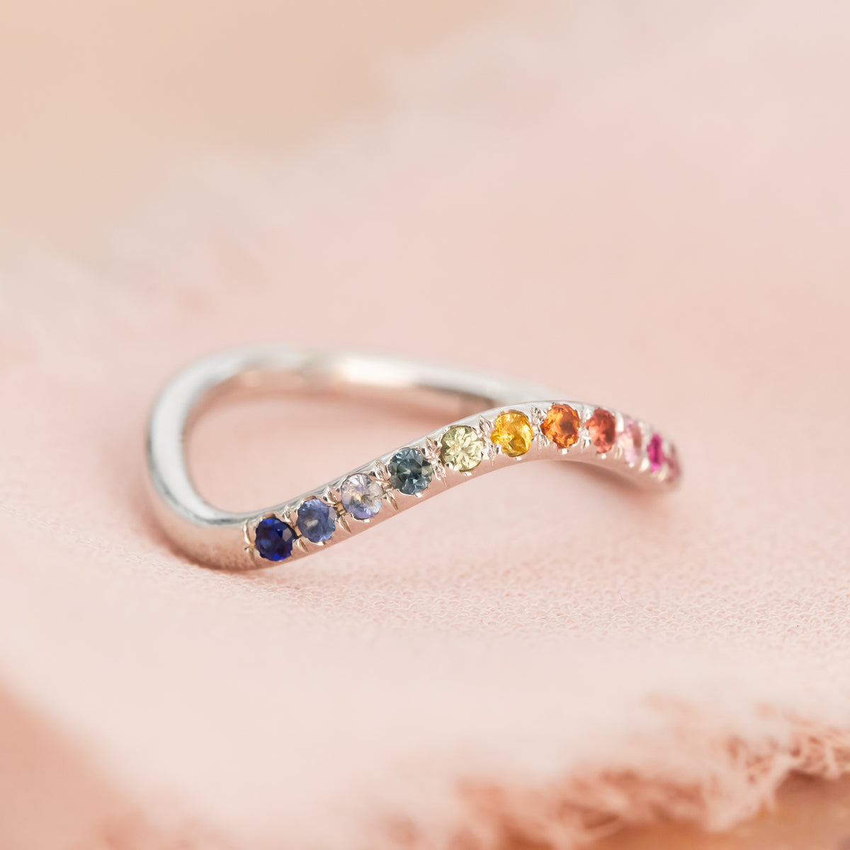 Spectrum | Rainbow Sapphire Ring
