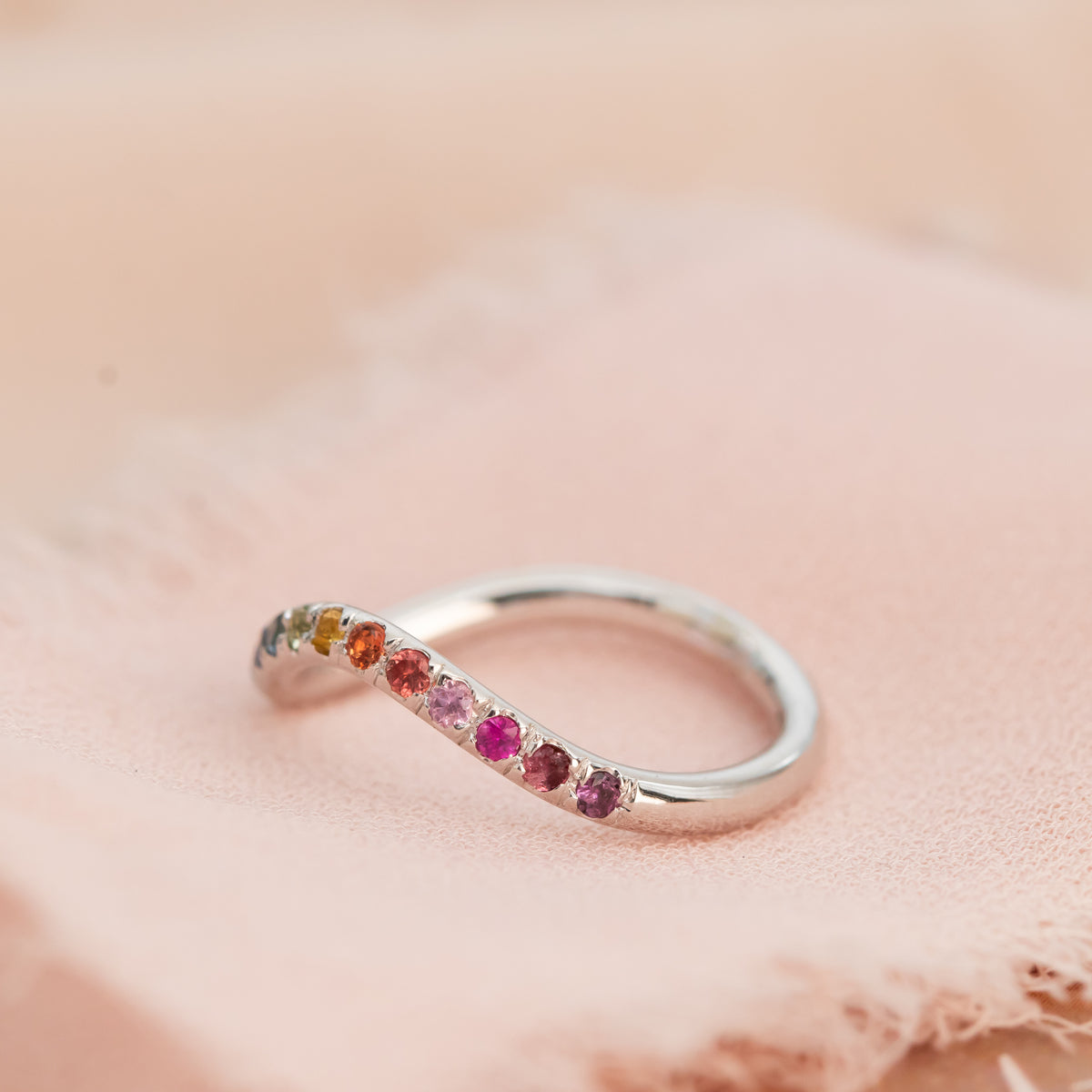Spectrum | Rainbow Sapphire Ring