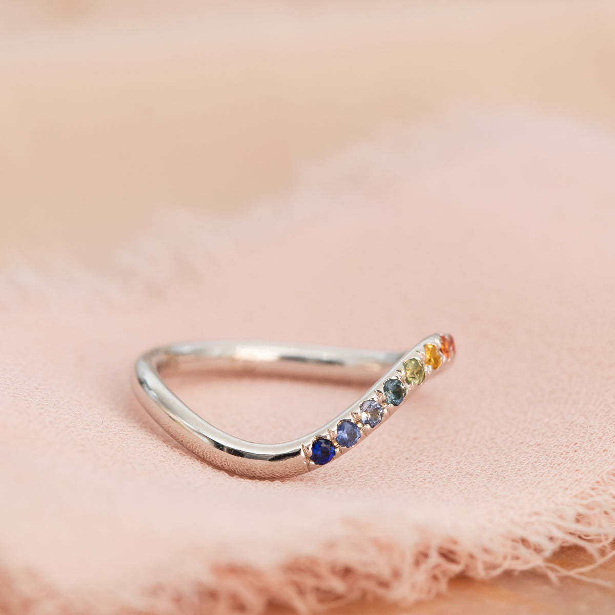 Spectrum | Rainbow Sapphire Ring