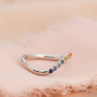 Spectrum | Rainbow Sapphire Ring