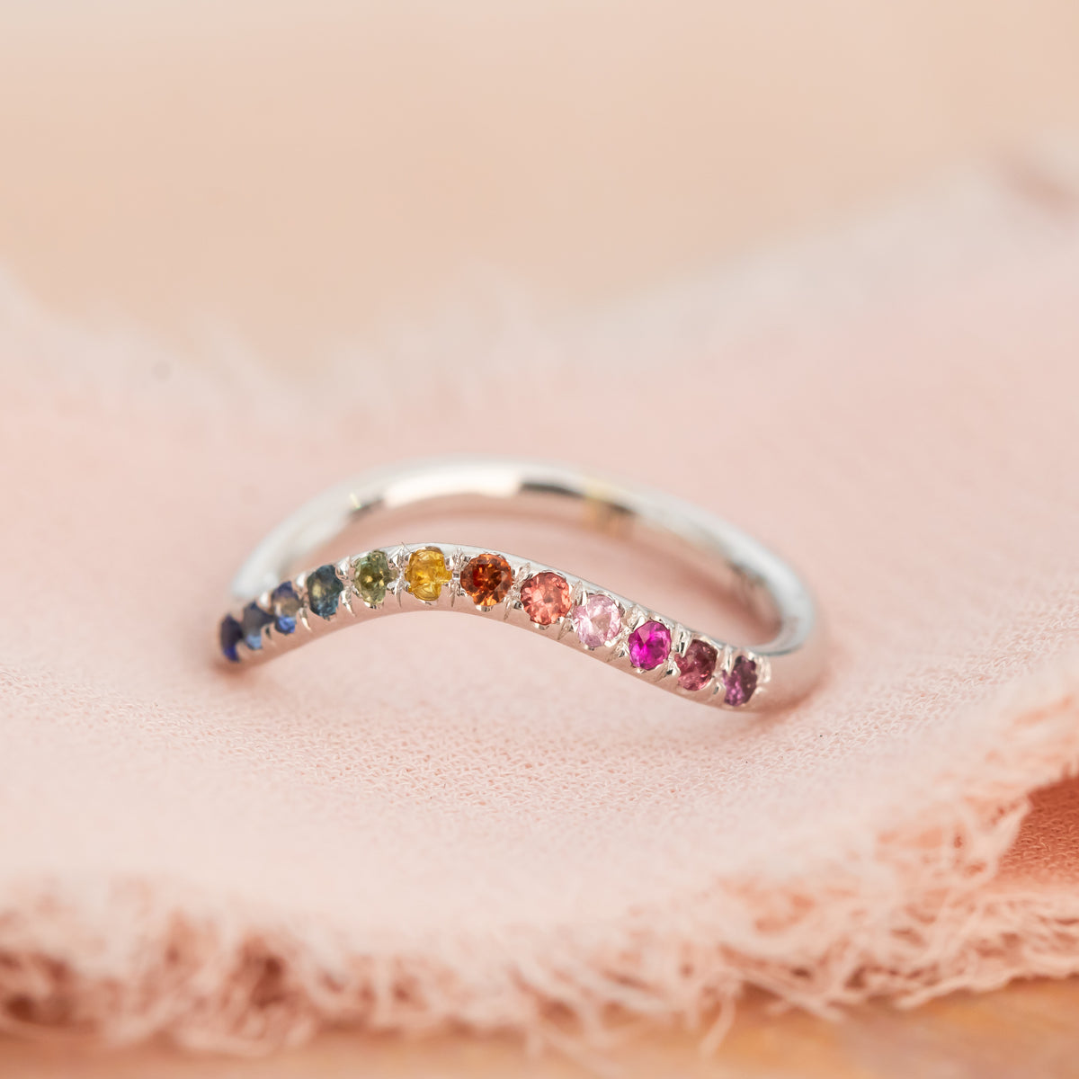 Spectrum | Rainbow Sapphire Ring