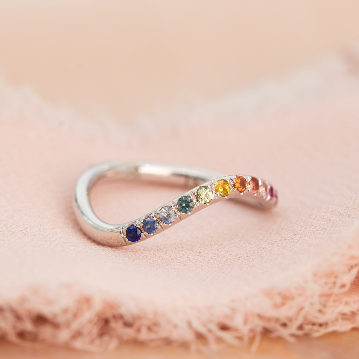 Spectrum | Rainbow Sapphire Ring