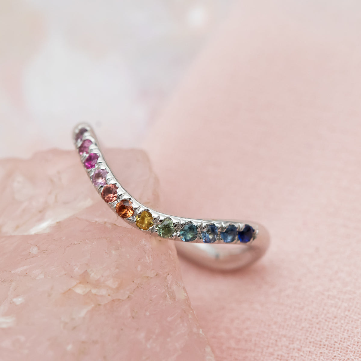 Spectrum | Rainbow Sapphire Ring