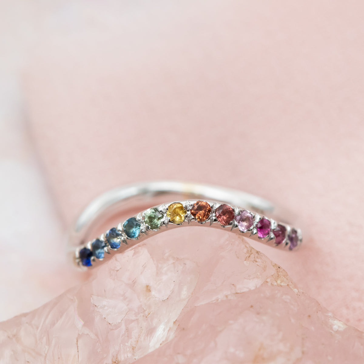 Spectrum | Rainbow Sapphire Ring