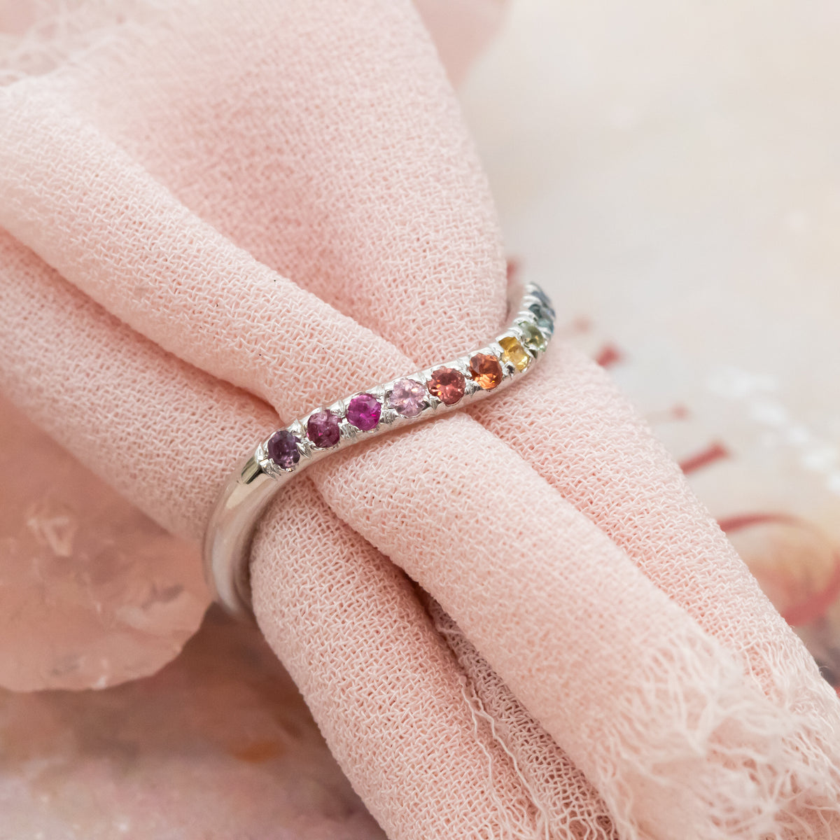 Spectrum | Rainbow Sapphire Ring