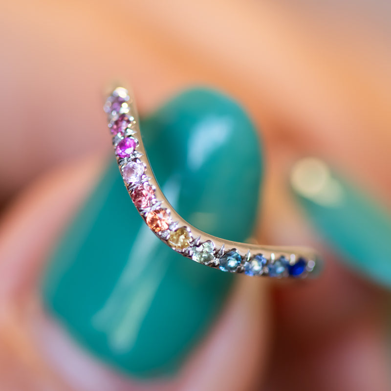 Spectrum | Rainbow Sapphire Ring