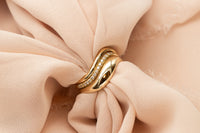 Wave Diamond Ring Set