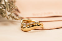 Wave Diamond Ring Set