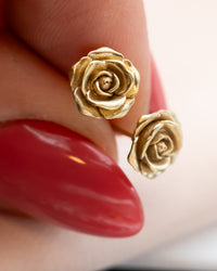 Rose Flower Stud Earrings