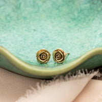 Rose Flower Stud Earrings