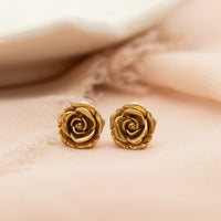Rose Flower Stud Earrings