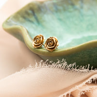 Rose Flower Stud Earrings