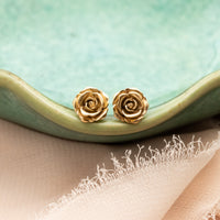 Rose Flower Stud Earrings