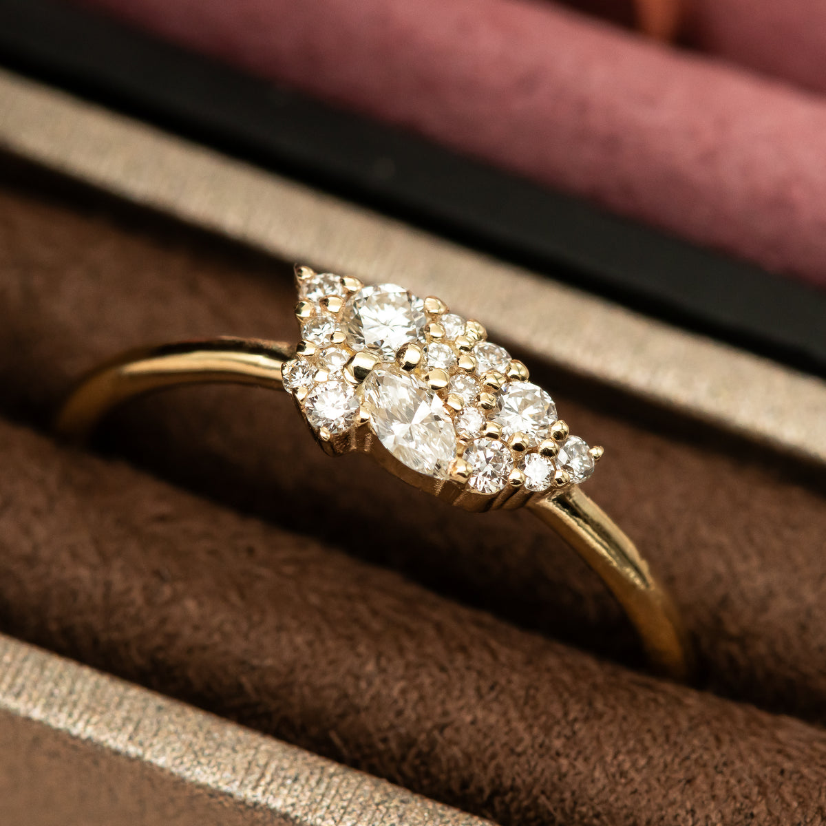 Serenity | Delicate Diamond Cluster Ring