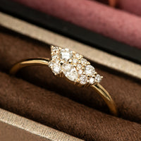 Serenity | Delicate Diamond Cluster Ring