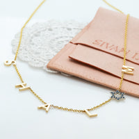 SHALOM Necklace - Star of David Shalom Peace Letter Neckalce