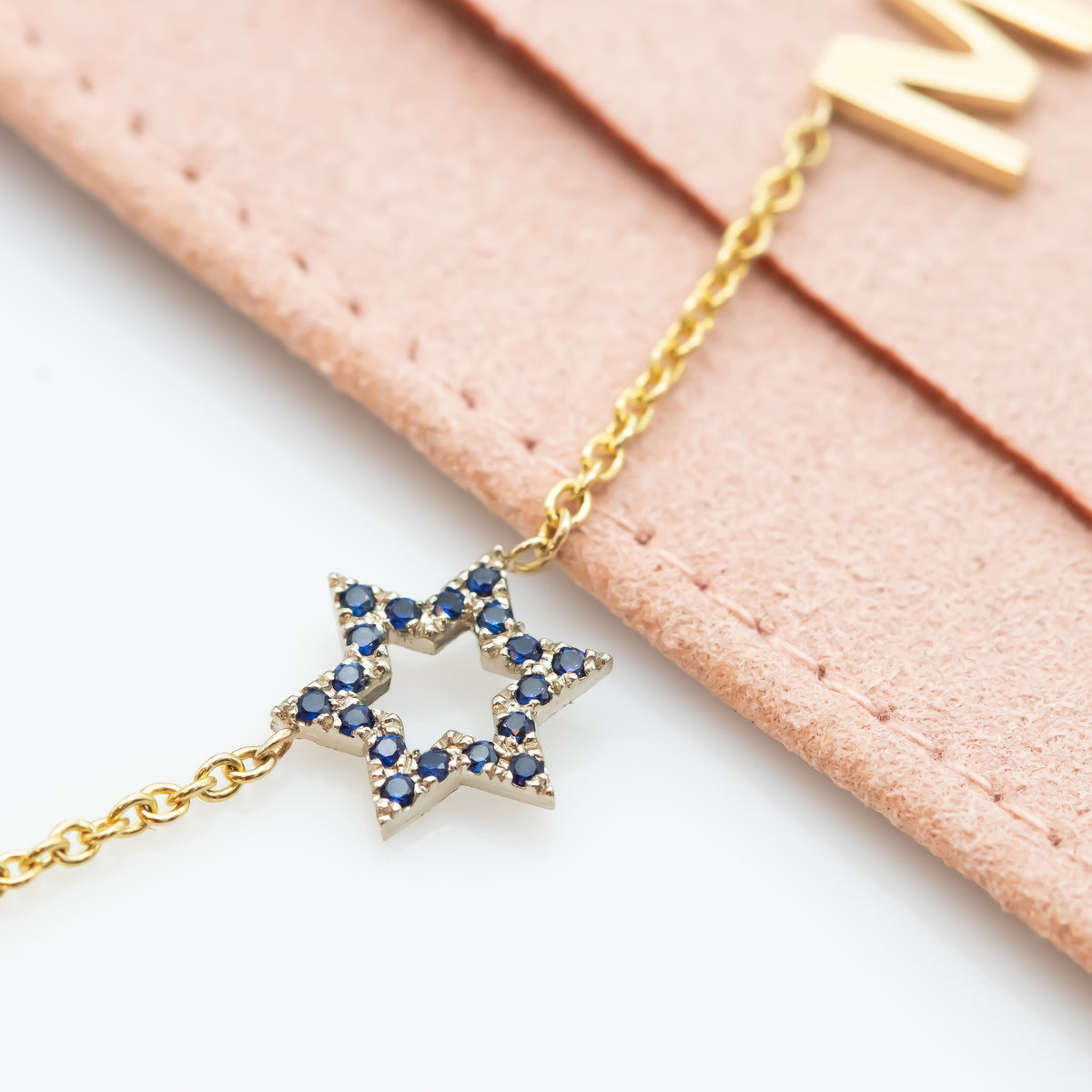 SHALOM Necklace - Star of David Shalom Peace Letter Neckalce