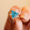 Blue Star of David Ring