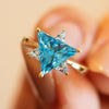 Blue Star of David Ring