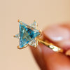 Blue Star of David Ring