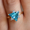 Blue Star of David Ring