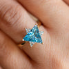 Blue Star of David Ring