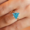 Blue Star of David Ring