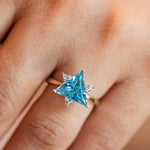 Blue Star of David Ring