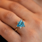 Blue Star of David Ring