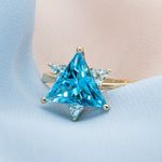 Blue Star of David Ring