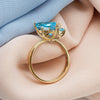 Blue Star of David Ring