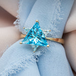 Blue Star of David Ring