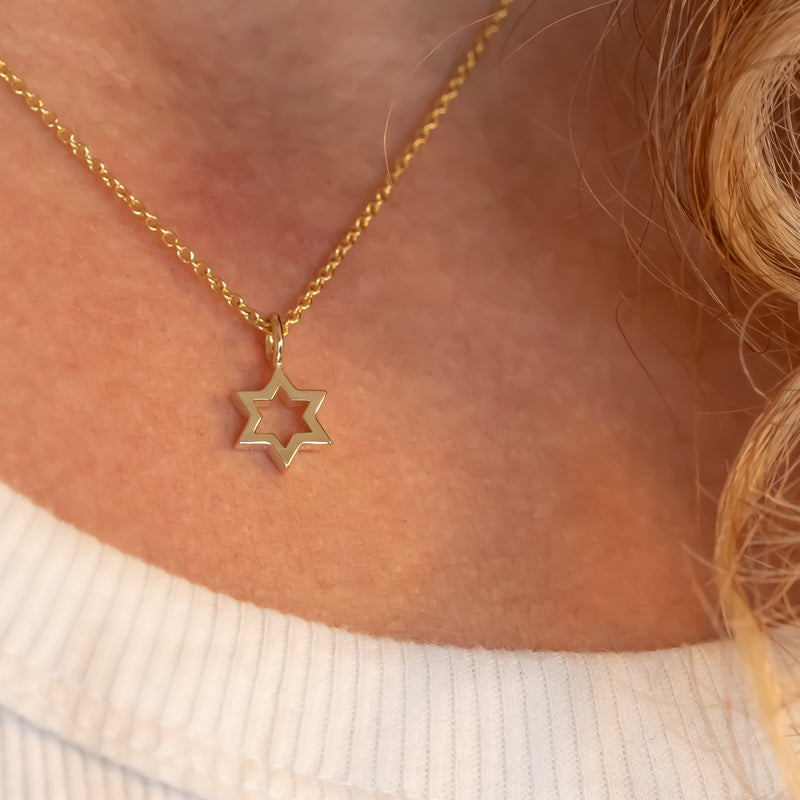 Open Magen David Pendant Necklace | Magen David Jewelry